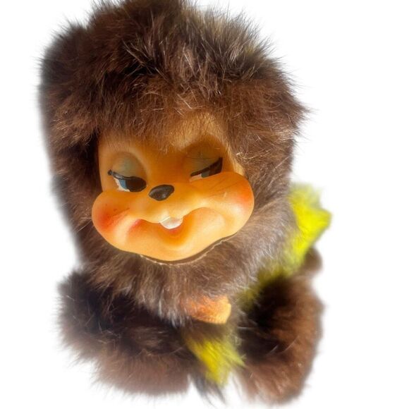 Vintage Rushton Rubber Faced Skunk Hanging Yellow Ornament 1950’s Rare Toy Anima - Picture 3 of 12